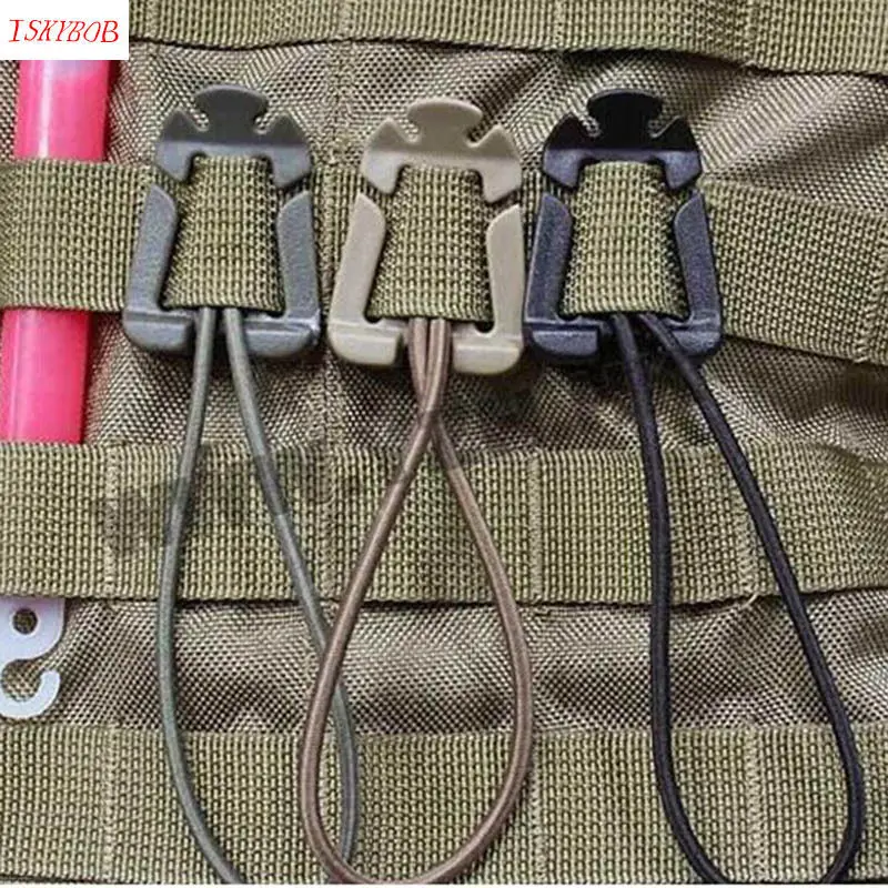 

4Colors Lot 2PCS EDC Tool Backpack Carabiner Molle Buckle Clip Winder