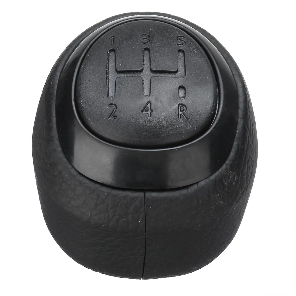 5 Speed Автомобиль 5/6 Скорость Шестерни Ручка переключения для SAAB 9-3 93 2003-2012 глава палку кожа цвета черный/серебристый Замена 55566206 55353898 - Название цвета: 5 Speed