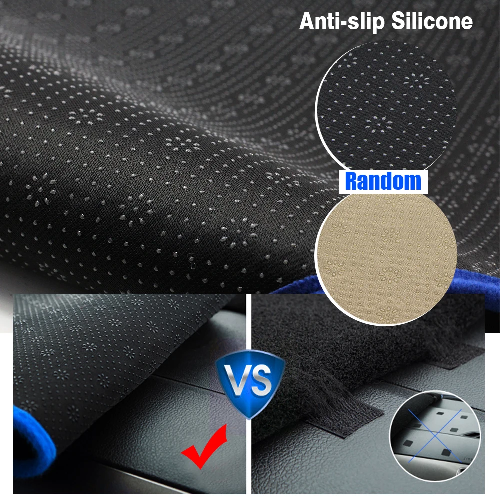 

Car Dashboard Mat Avoid Light Pad Desk Instrument Platform Carpet Cover No Slip Double Layer For Hyundai IX35 Tucson 2010-2015
