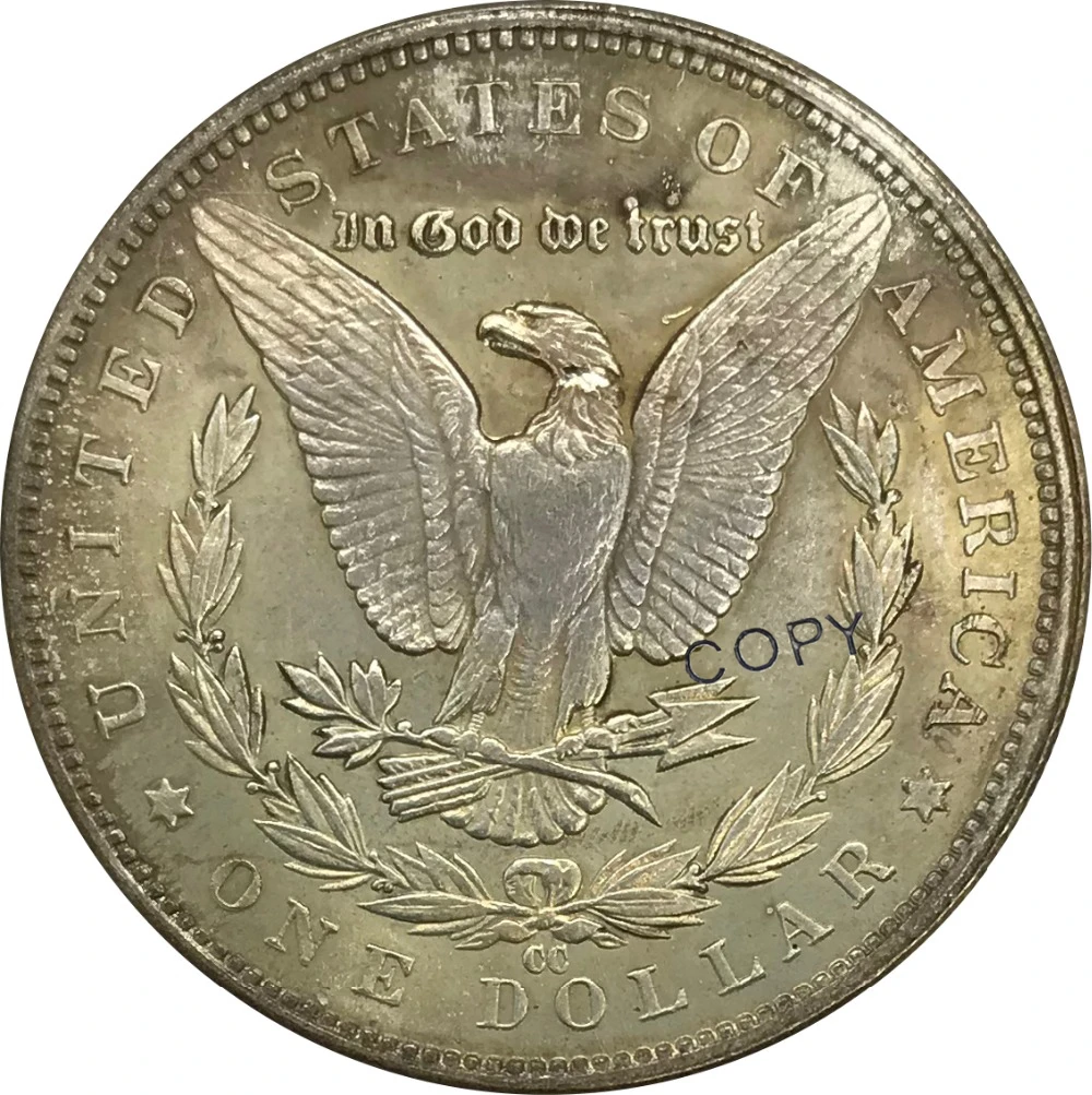 

1903 CC United States Morgan 1 One Dollars Cupronickel Plated Silver Collectibles Copy Coins