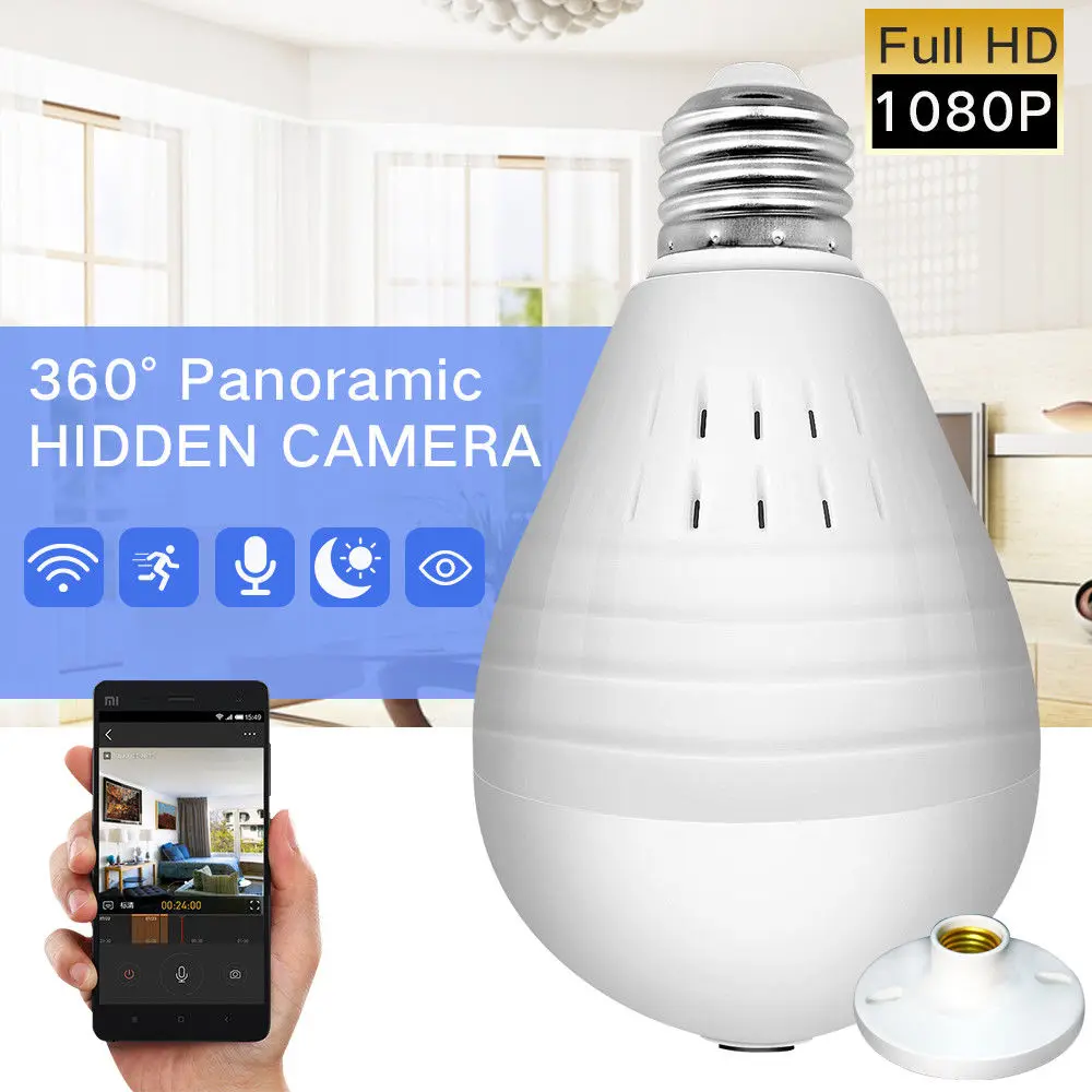 IP Camera Wifi 960P Panoramic FishEye Security camera Wireless Home CCTV 360 Degree Night Vision Support 128GB | Безопасность и