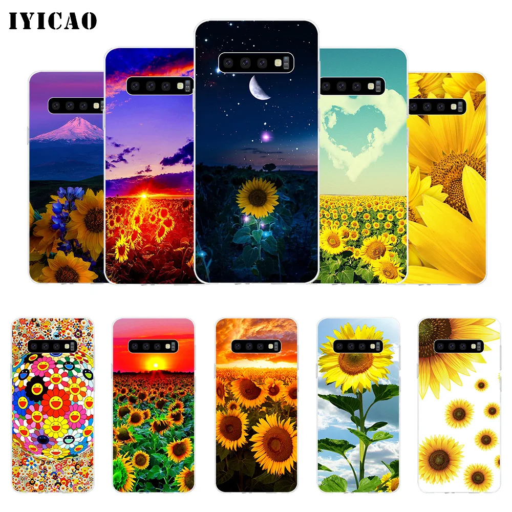 IYICAO летний Мягкий силиконовый чехол для Samsung Galaxy S10e S10 S9 S8 Plus S7 Edge TPU|Чехлы-накладки|
