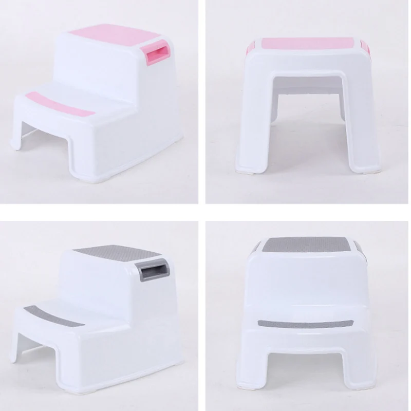 

Newly 2 Step Stool Toddler Kids Stool Toilet Potty Training Slip Resistant for Bathroom Kitchen XSD88