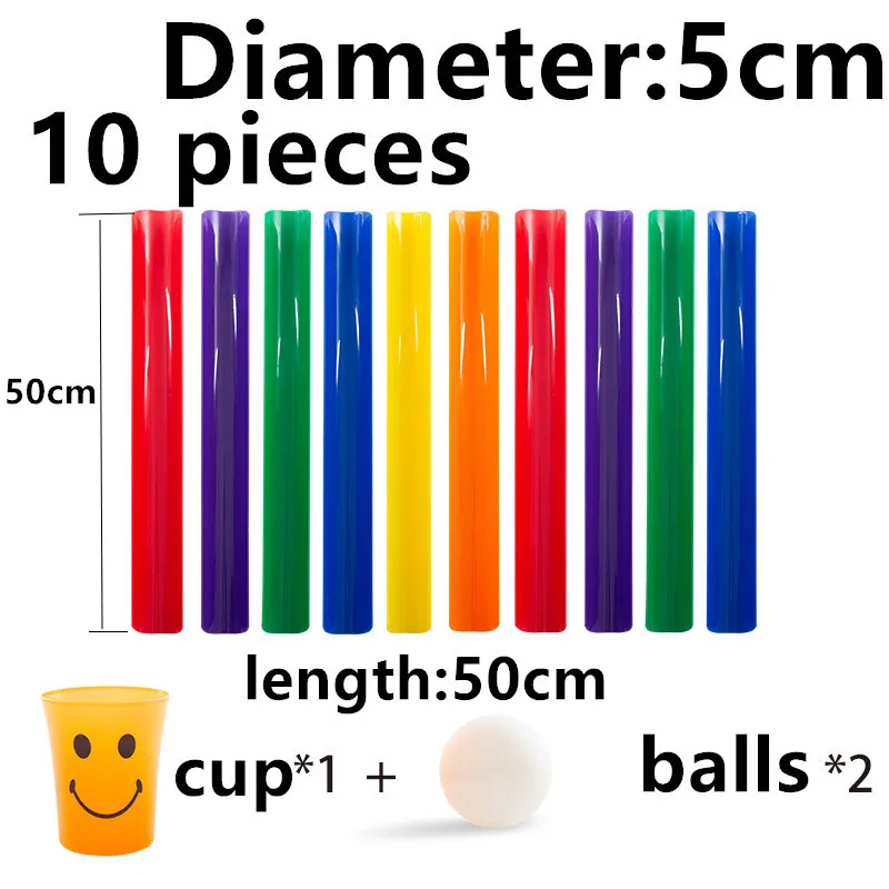 5cm 10 pieces Детская уличная u-канальная передача мячей, забавные игры, школьная активность, Обучающие игрушки, спортивные мячи для детей, ученики - Цвет: 5cm 10 pieces