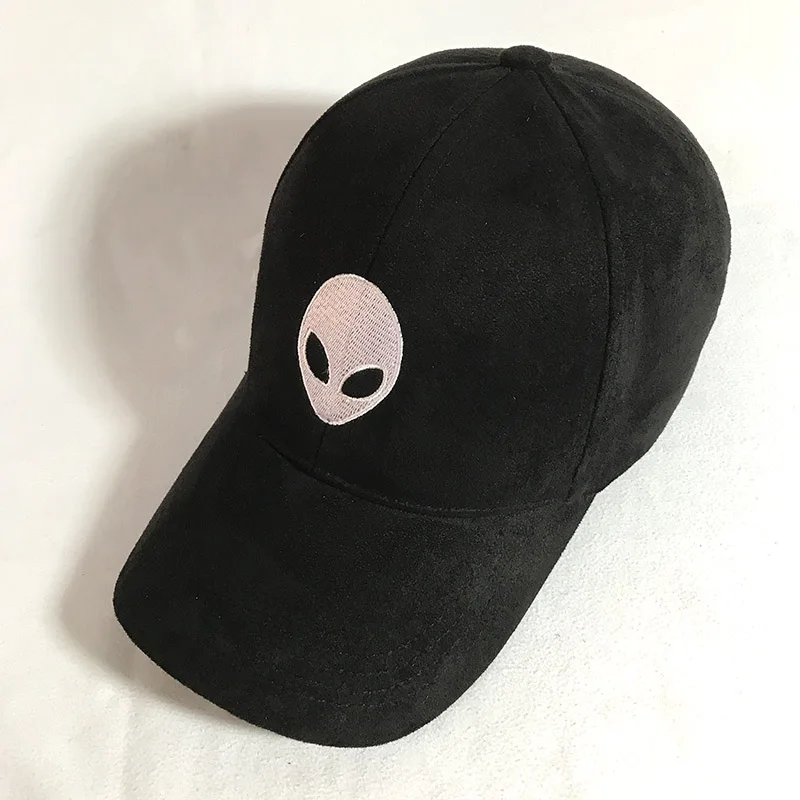 Бейсболка для мужчин и женщин aliens Outstar snapback бейсбольная кепка из черной замши