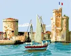 Cioioil-T1357 Port La Rochelle, рисование по номеру, настенное искусство, рисование по номерам, рисование на холсте, рисование