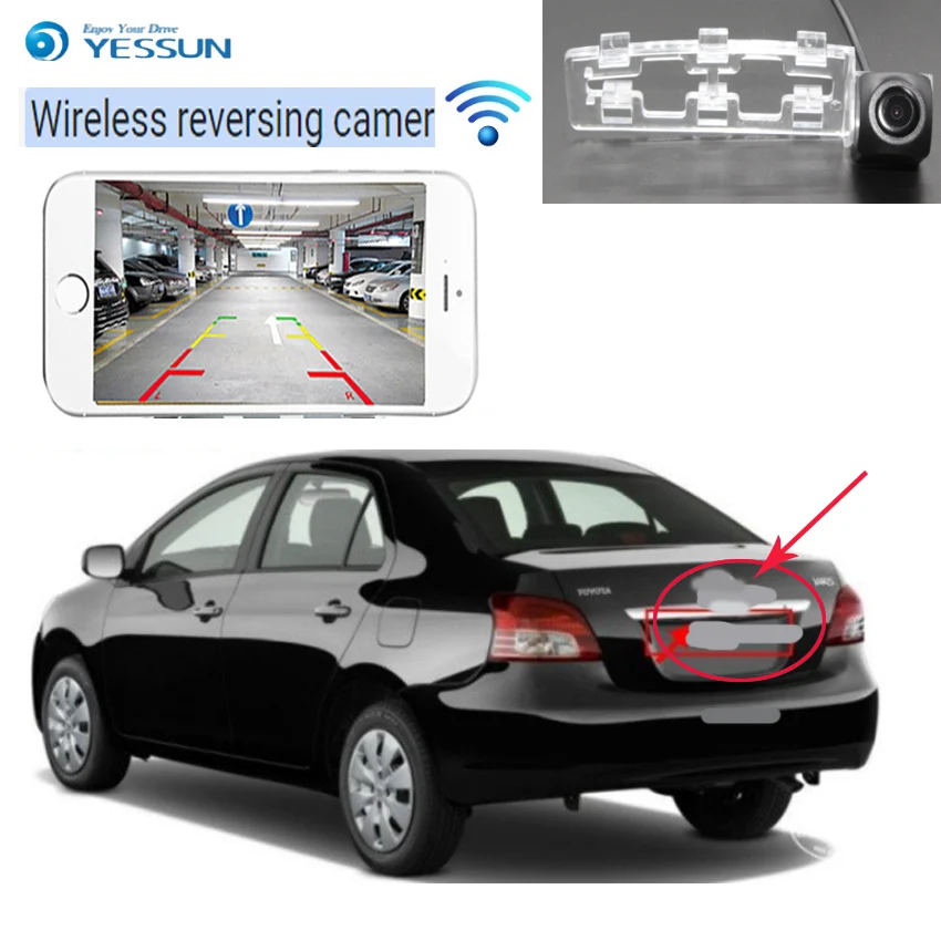 YESSUN  For Toyota Yaris Sedan  Vios 2008 ~2012 car hd  CCD Night Vision Backup camera Rear View Camera