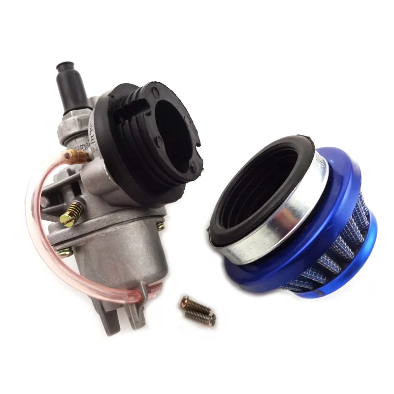 Карбюратор Carb Carby + синяя сталь 44 мм воздушный фильтр стек для 47cc 49cc Mini Moto ATV Quad Dirt