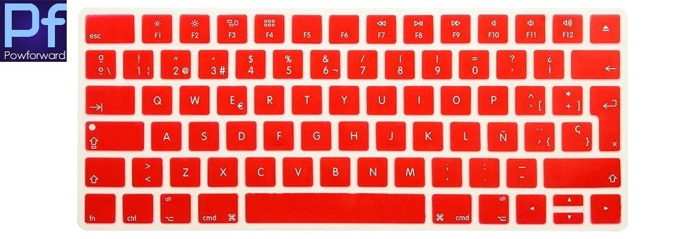 Испанский черный чехол для клавиатуры силиконовая кожа Apple Magic Keyboard (MLA22LL/A)