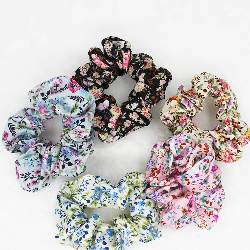 Цветочные женские аксессуары для волос ALTOBEFUN резинки модный эластичный