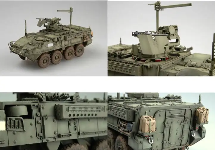 KingTair масштаб 1/72 разборный танк игрушечные наборы Соединенные Штаты M1131 Stryker