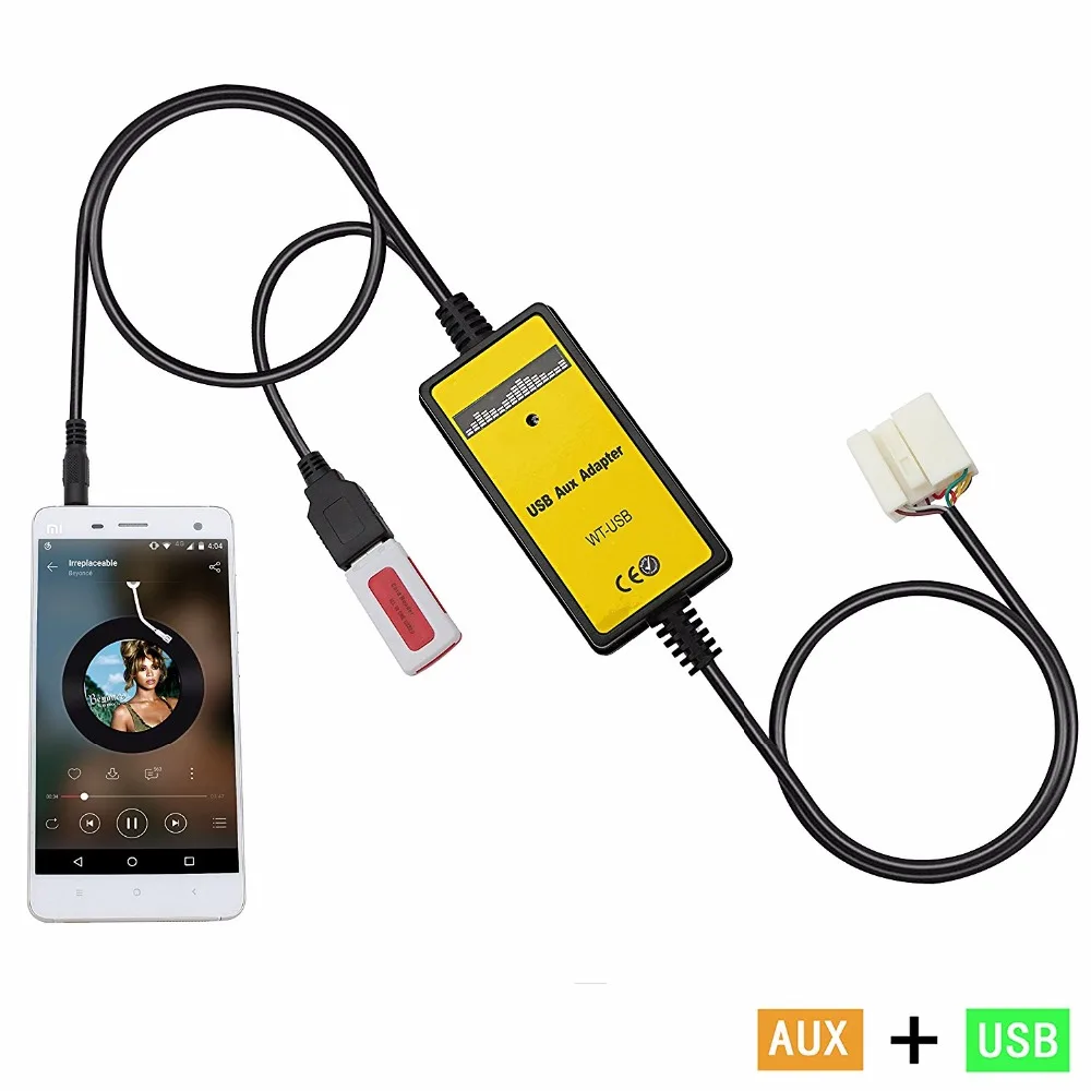 Автомобильное радио USB AUX аудио Mp3 адаптер цифровой CD Changer вспомогательный