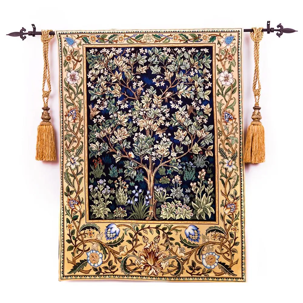 Гобелен из 100% хлопка гобелен для гостиной украшение дома|belgium tapestry|william morristree of life