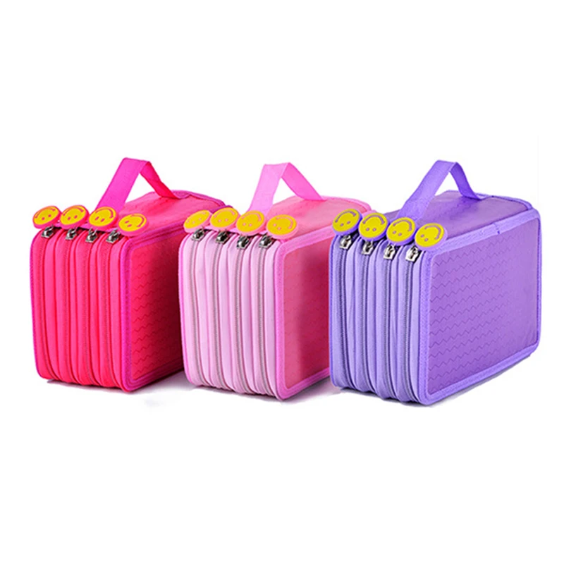 

72 Holes 4-layer Roll Large Capacity Professional Pencil Case Bag for Storage Pouch Painting Sketch Stationery School Gift