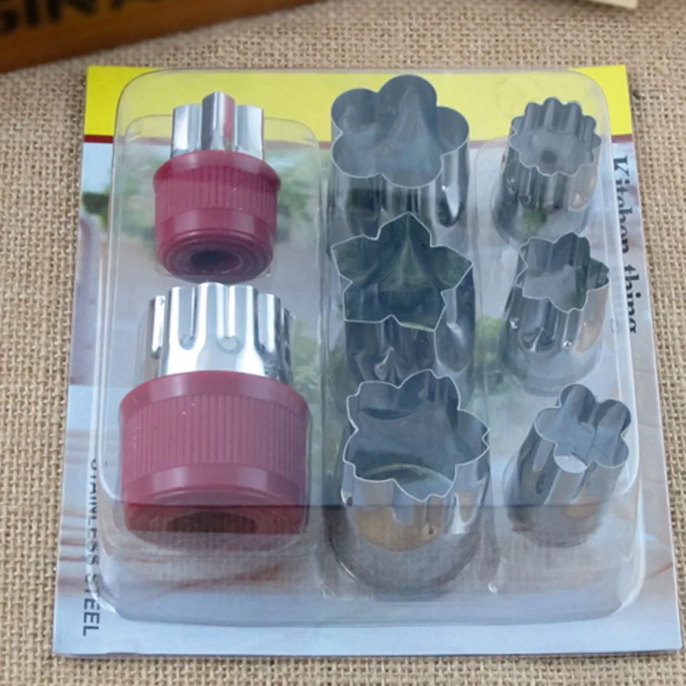 8 шт./компл. кухонные инструменты из нержавеющей стали для резки фруктов и овощей |