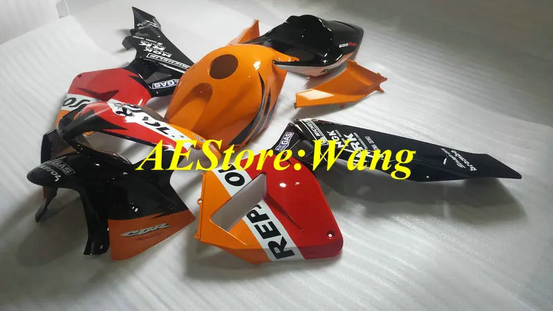 Набор обтекателей мотоцикла для HONDA CBR600RR F5 05 06 CBR 600RR 600 RR 2005 2006 ABS оранжевый черный