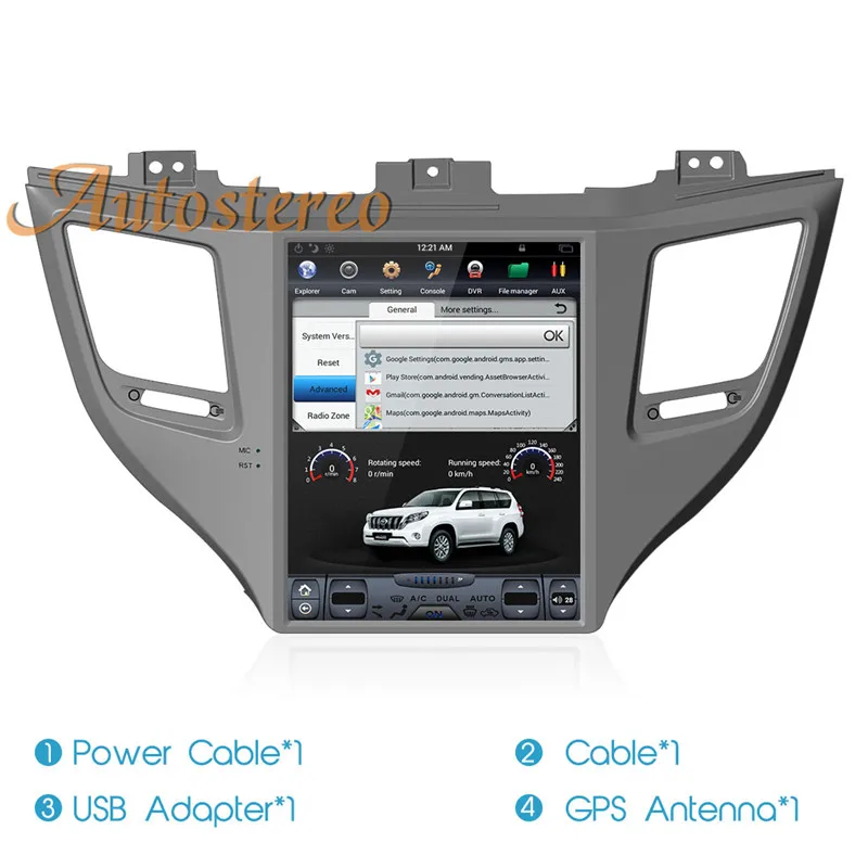 Autostereo Tesla style Android7 Автомобильный gps навигатор для hyundai Tucson- ленточный рекордер, радио мультимедиа без DVD плеера
