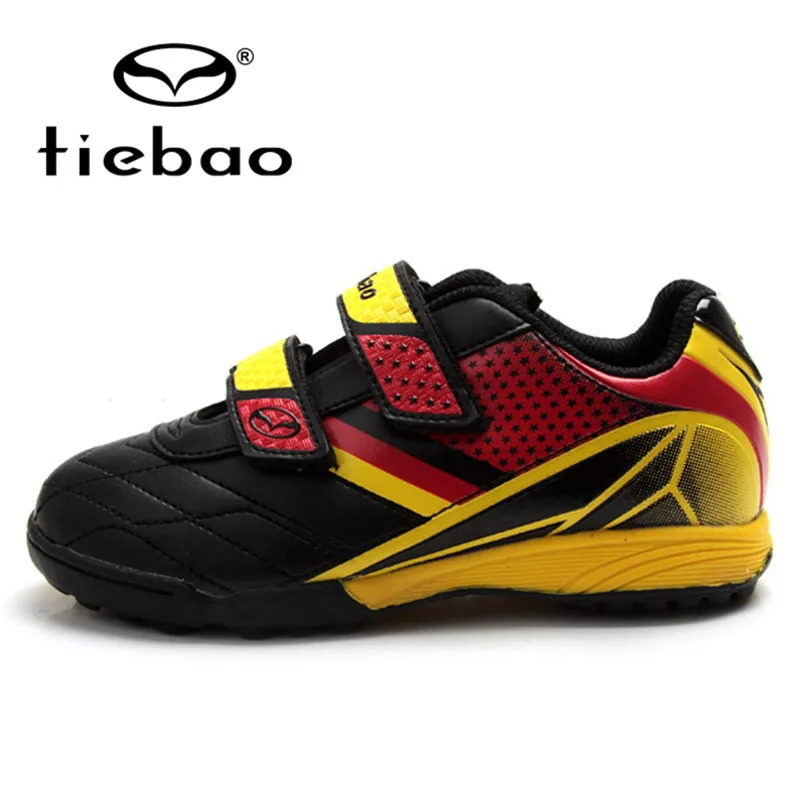 Профессиональная Детская футбольная обувь TIEBAO TF Turf фирменные кроссовки с