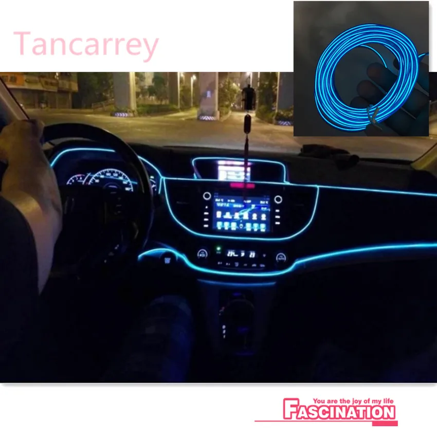 Для автомобильного стайлинга светящийся декоративная полоса для alfa romeo 159 touran passat