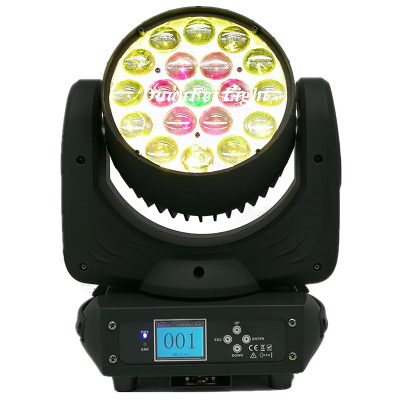 (6 шт. + чехол) 19x15 Вт led кольцо движущаяся головка zoom wash dmx rgbw 4в1 Луч сценический свет