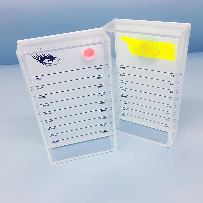 Коробка для хранения накладных ресниц 1 слойный акриловый поддон держатель
