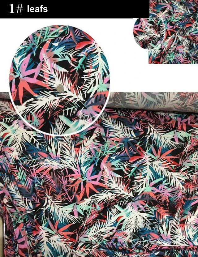 4 способа стрейч печати Корея трикотажная ткань платье Diy мягкая лайкра ткань|lycra