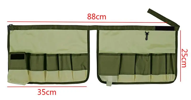 

WINOMO Garden Tool Storage Bag Belt Gardening Tools Bucket Organizer Hardware Tools Bag with Multi-Pocket Garden Supplies