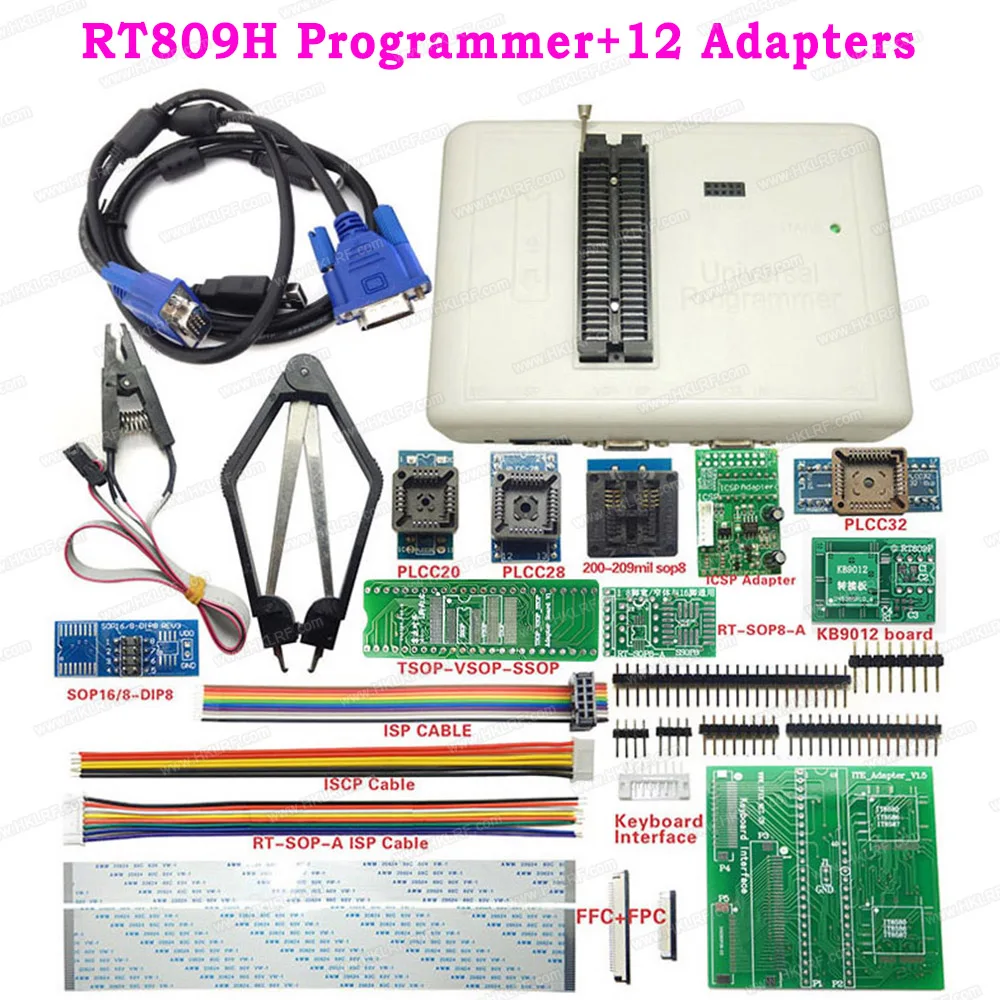 RT809H памяти на носителе EMMC-программирование NAND Flash+ 45 элементов с BGA63 BGA64 TSOP56 SOP44 адаптер RT809H программист+ кабель EDID