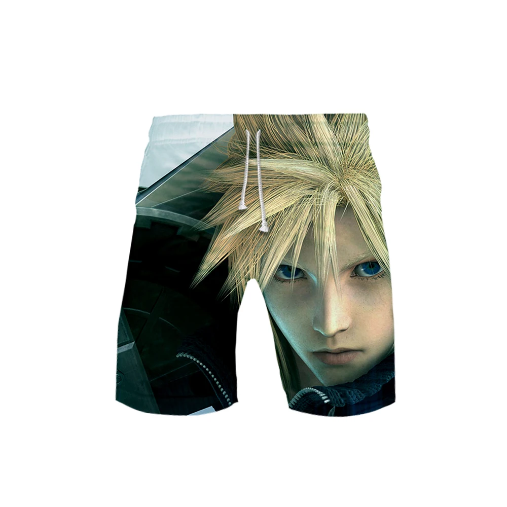 

Hot Men's brand Final Fantasy VII Men shorts child beach shorts 3D Print Final Fantasy VII Hot Game Unisex Casual Fashion shorts