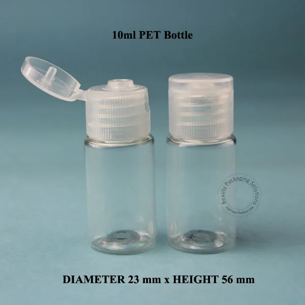 Оптовая продажа 200 шт./лот 10 мл пластиковая бутылка для крема из ПЭТ эмульсионный