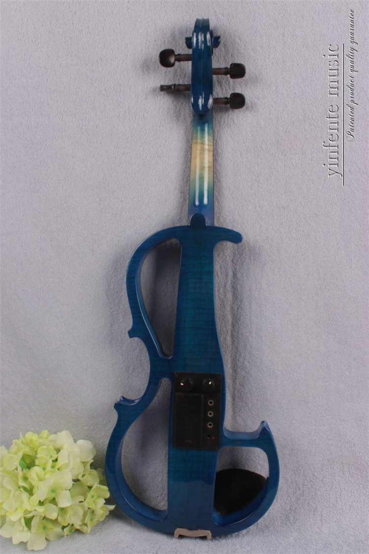 Новый черный 4 струны 16 ''Электрический альт тихий корпус из массива дерева