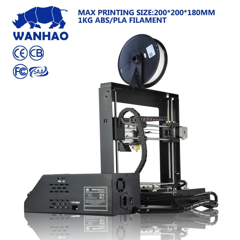 Китай лидер продаж дубликатор I3 V2.1 Wanhao 3D печать размер 200*200*180 мм цифровой принтер