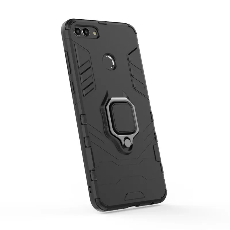 Противоударный чехол с подставкой для Huawei Y9 2018 2019 P Smart жесткий защитный из ПК и