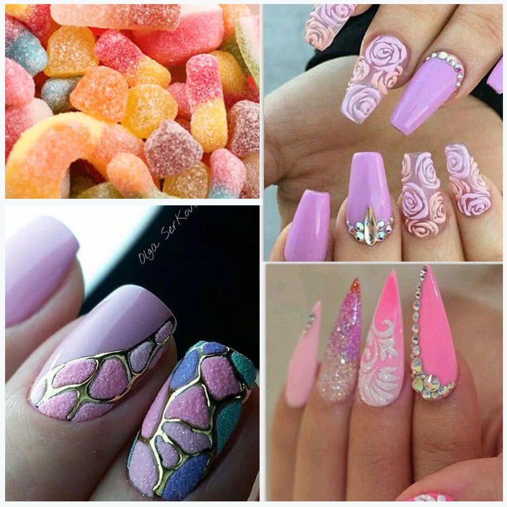 1 коробка лазерный блеск для ногтей порошок сахар ультратонкий маникюр Хромовый