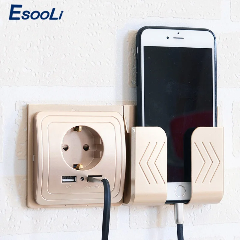 Esooli 5 в 2 а двойная настенная розетка с USB зарядное устройство Европейским портом 16