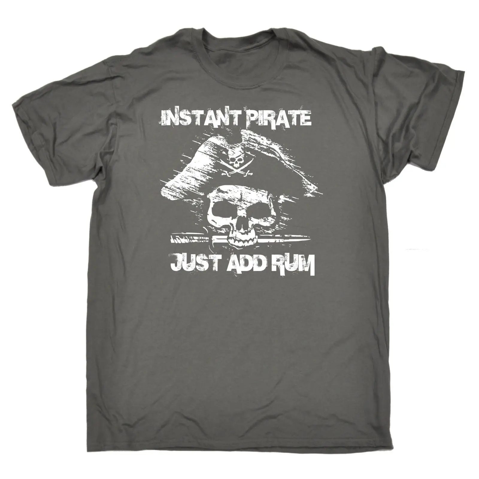 Футболка с надписью Instant Pirate Just Add Rum забавный подарок на день рождения крутая