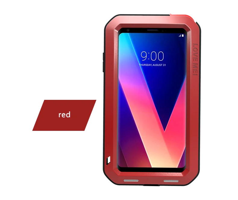 Love MEI Gorilla Glass Screen Case For LG V30/V30+/V35 ThinQ Shockproof Full Body Protect Armor V10 V20 V30 V40 | Мобильные телефоны