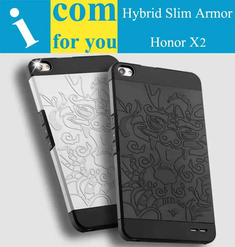 Drop resistance Soft Hybrid Slim Armor Protector cover case for Huawei Honor X2 MediaPad X2 7.0"