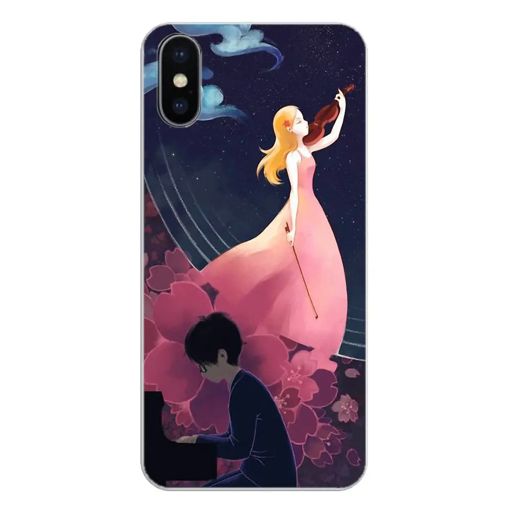 Прозрачные мягкие чехлы для Huawei Honor 8 8C 8X 9 10 7A 7C Mate 20 Lite Pro P Smart Plus Your lie in April Anime Art |