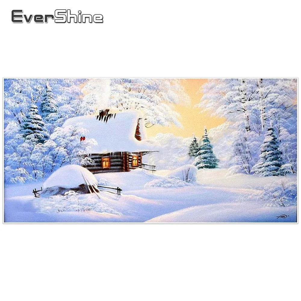 EverShine DIY 5D Diamond Embroidery Sale Scenery Pictures Of Rhinestones Painting Full Round Christmas Manual Hobby|Алмазная мозаика