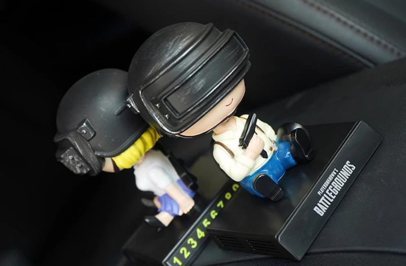 Автомобиль украшения встряхиватель пара кукла для PUBG Playerunknowns Battlegrounds Автомобильный знак остановки украшение приборной панели интерьера