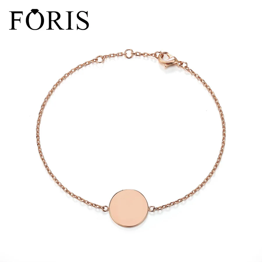 

FORIS новейший бренд ювелирных изделий розовое золото Круглый браслет Homme Рождественский подарок PB015