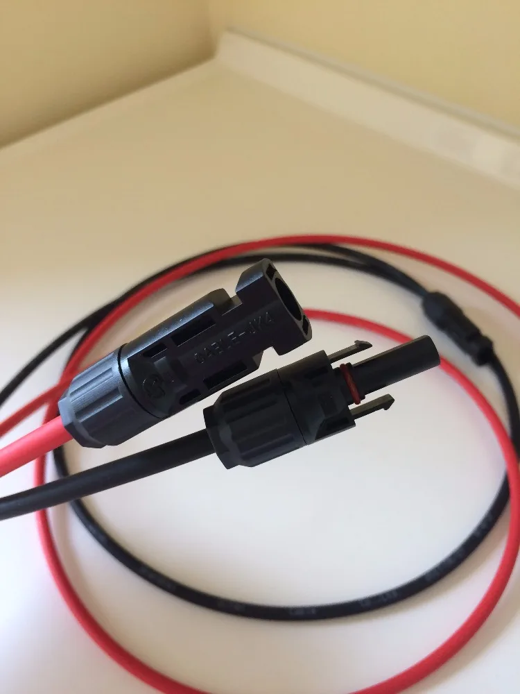 1 пара медный удлинитель солнечной батареи 6/4/2 5 мм2 10/12/14 AWG|extension cable wire|connector with