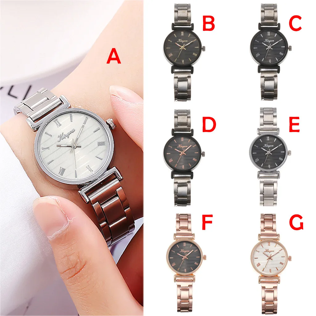 

Luxury Watch Women Rose Gold Women Alloy Steel Belt Casual Watch Geneva Simple Steel Belt Watch Reloj de dama Montre femme #10