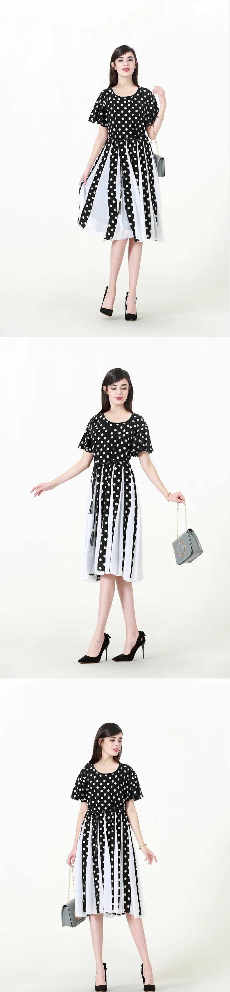 TUHAO/летние платья для женщин большие размеры 6XL 7XL 5XL 4XL офисные женские в горошек 50s