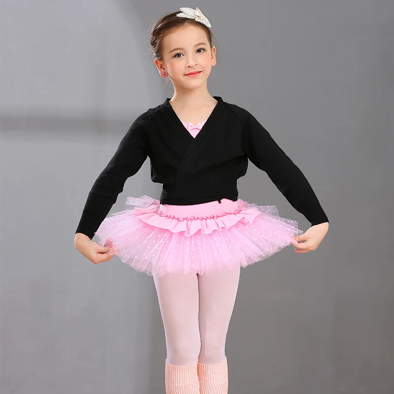 Детская танцевальная тренировочная одежда TIEJIAN осенне-зимний красный черный