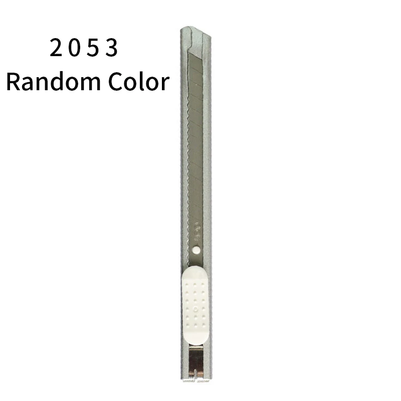 2053 Random color Deli профессиональный резак для бумаги с запасным лезвием большой размер универсальный нож авто-замок карандаши ручка Искусство нож креативные канцелярские принадлежности - Цвет: 2053 Random color