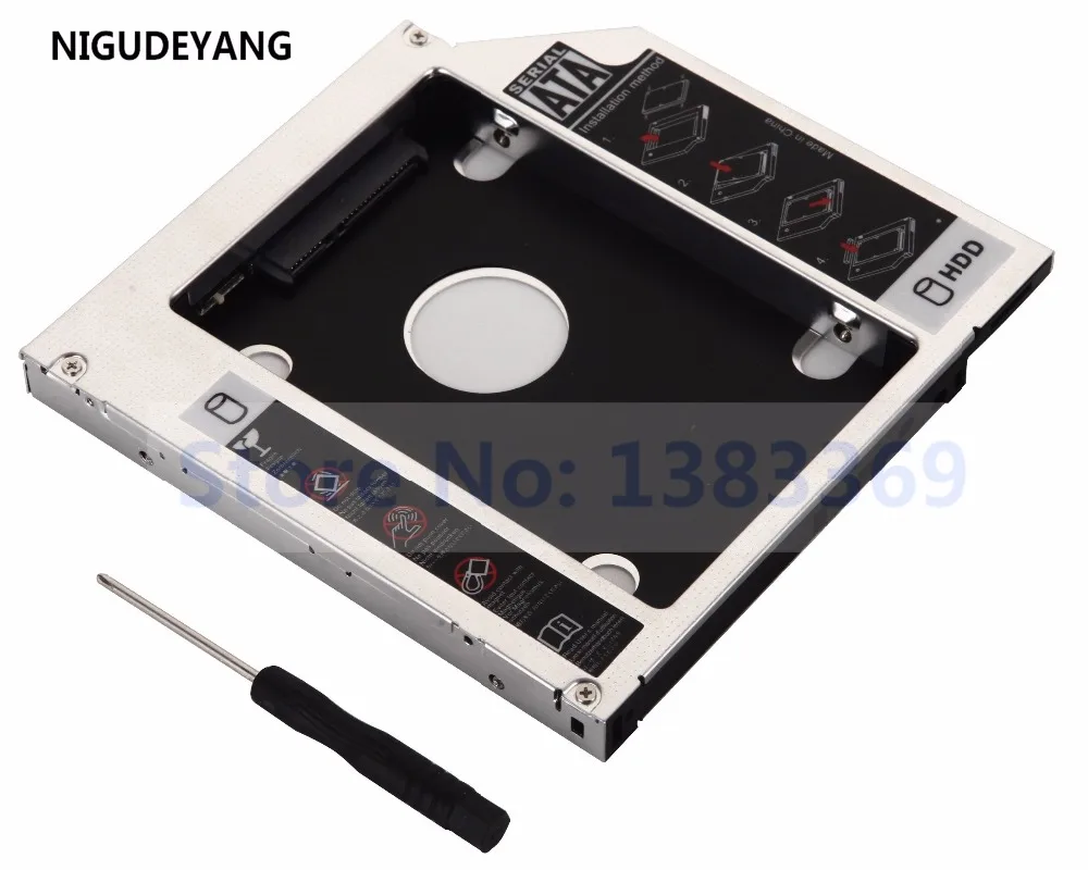 

NIGUDEYANG 2nd Hard Drive Disk HDD SSD Caddy Adapter for Lenovo IdeaPad G575 G460 G560