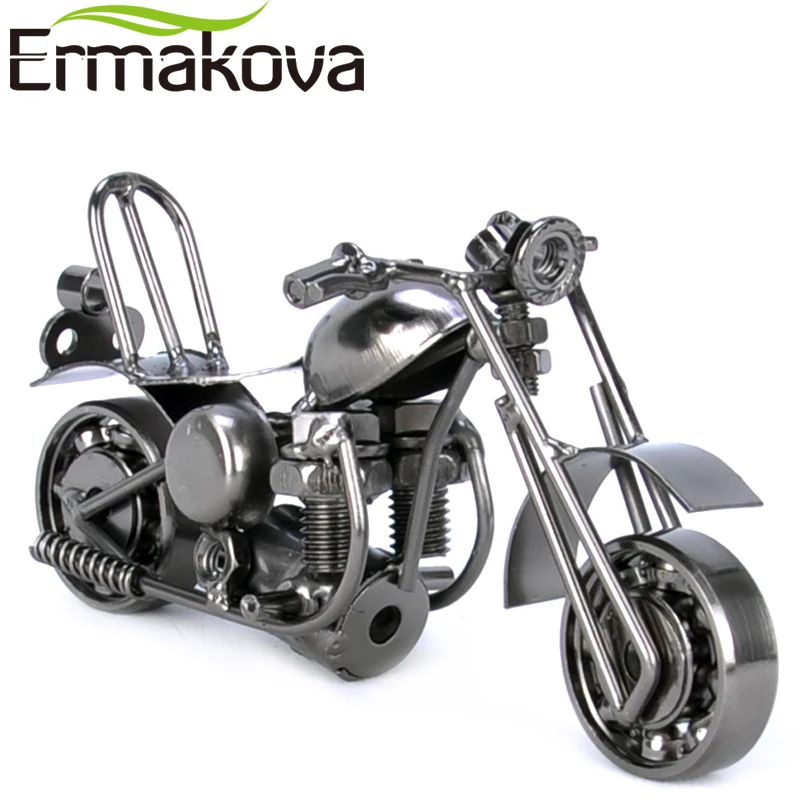 ERMAKOVA 14 см (5 5 дюйма) винтажная модель мотоцикла Ретро фигурка мотора Железный
