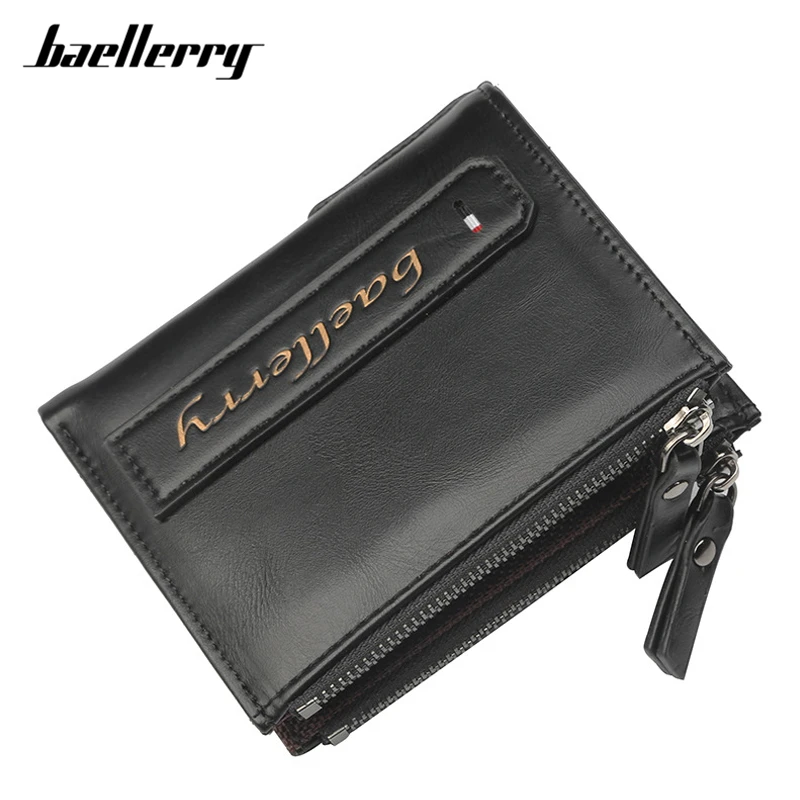 Baellerry брендовые дизайнерские мужские кошельки с двойной молнией и карманом для